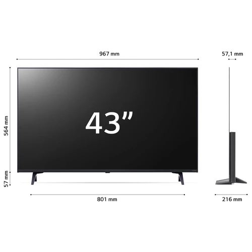 LG QNED 43QNED756RA.AEUD Televisor 109,2 cm (43") 4K Ultra HD Smart TV Wifi Azul 13