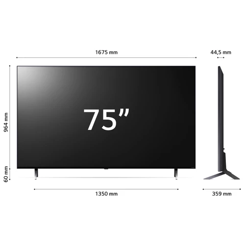 LG QNED 75QNED756RA.AEU Televisor 190,5 cm (75") 4K Ultra HD Smart TV Wifi Azul 13