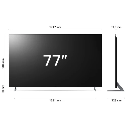 LG OLED 8K evo OLED77Z39LA.API TV 195.6 cm (77") 8K Ultra HD Smart TV Wi-Fi Black 13