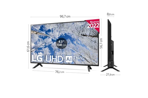 LG UHD 43UQ70006LB TV 109,2 cm (43") 4K Ultra HD Smart TV Wifi Noir 1