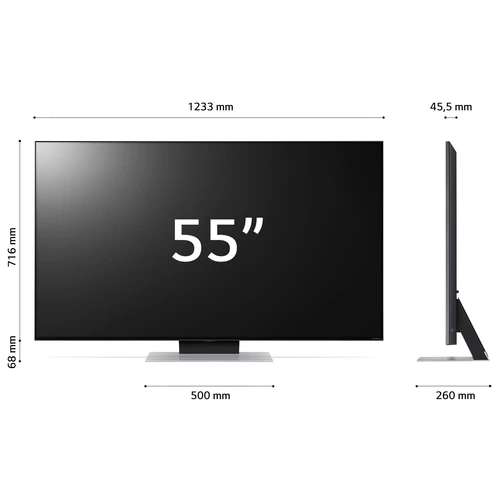 LG QNED MiniLED 55QNED866RE.API TV 139,7 cm (55") 4K Ultra HD Smart TV Wifi Argent 1