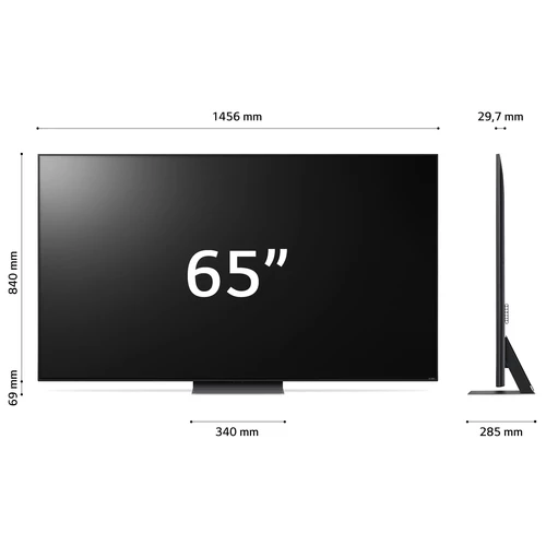 LG QNED 65QNED826RE.API TV 165.1 cm (65") 4K Ultra HD Smart TV Wi-Fi Black 1