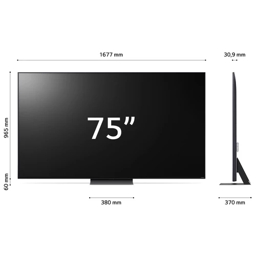 LG QNED 75QNED816RE.API Televisor 190,5 cm (75") 4K Ultra HD Smart TV Wifi Azul 1