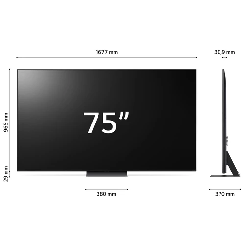 LG QNED 75QNED826RE.API Televisor 190,5 cm (75") 4K Ultra HD Smart TV Wifi Negro 1