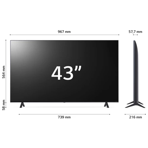 LG 43NANO756QC.API TV 109.2 cm (43") 4K Ultra HD Smart TV Wi-Fi Blue 2