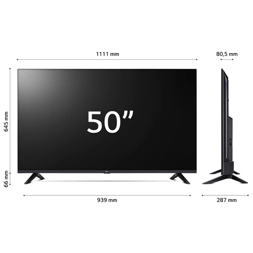 LG UHD 50UR73006LA.APIQ Televisor 127 cm (50") 4K Ultra HD Smart TV Wifi Negro 2