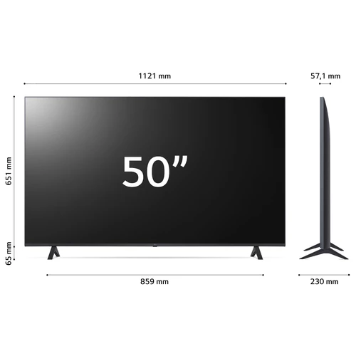 LG UHD 50UR78006LK.API Televisor 127 cm (50") 4K Ultra HD Smart TV Wifi Negro 2