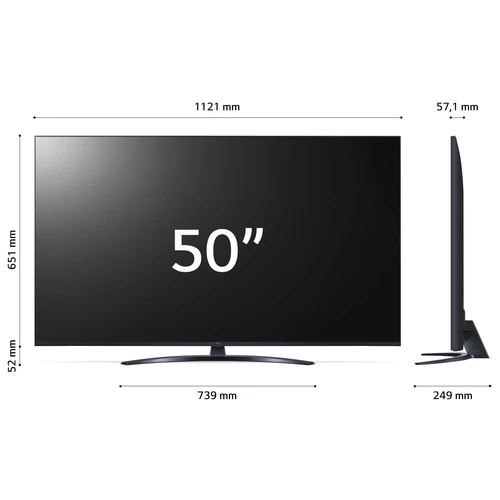 LG UHD 50UR81006LJ.API Televisor 127 cm (50") 4K Ultra HD Smart TV Wifi Azul 2