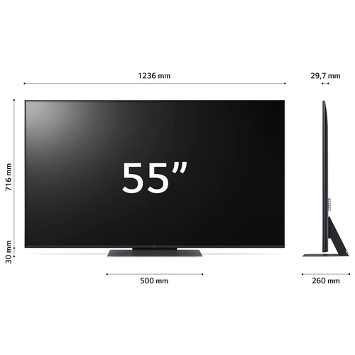 LG UHD 55UR91006LA.API Televisor 139,7 cm (55") 4K Ultra HD Smart TV Wifi Azul 2
