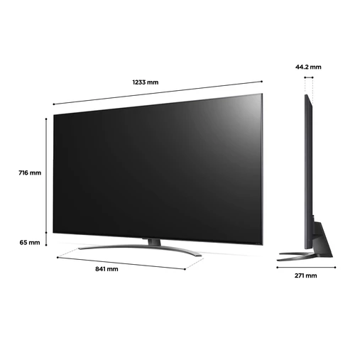 LG QNED 55QNED816QA TV 139.7 cm (55") 4K Ultra HD Smart TV Wi-Fi Black, Grey 3