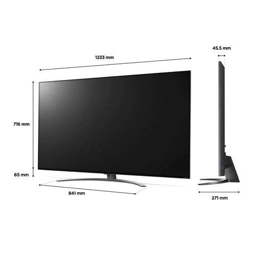 LG 55QNED866QA.AEK TV 139,7 cm (55") 4K Ultra HD Smart TV Wifi Métallique 3