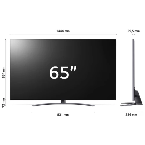 LG QNED MiniLED 65QNED916QE.API Televisor 165,1 cm (65") 4K Ultra HD Smart TV Wifi Plata 3