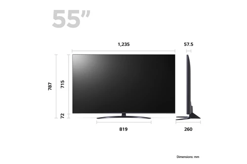 LG UHD 55UR81006LJ 139,7 cm (55") 4K Ultra HD Smart TV Wifi Noir 4