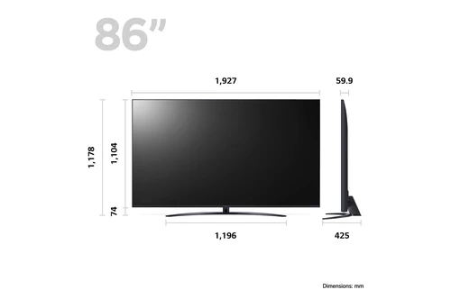 LG 86UR81006LA 2.18 m (86") 4K Ultra HD Smart TV Wi-Fi Black 4