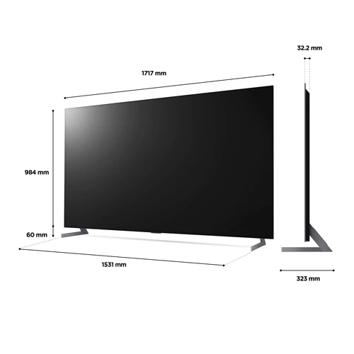 LG OLED83G26LA.AEK TV 2,11 m (83") 4K Ultra HD Smart TV Wifi Métallique 4