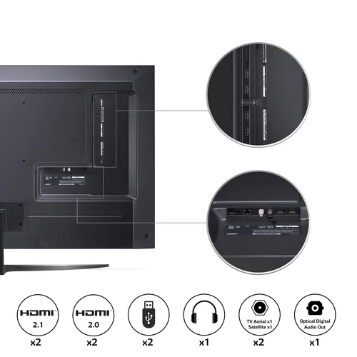 LG QNED 55QNED816QA TV 139.7 cm (55") 4K Ultra HD Smart TV Wi-Fi Black, Grey 5