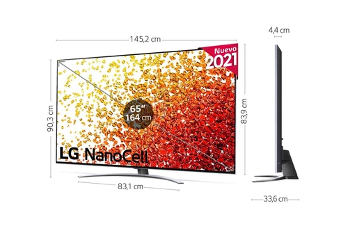 LG NanoCell 65NANO926PB TV 165.1 cm (65") 4K Ultra HD Smart TV Wi-Fi Black, Silver 6
