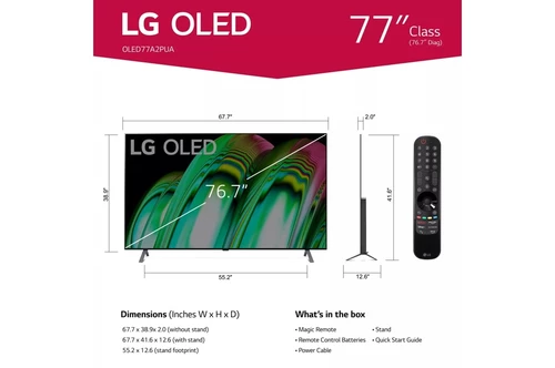 LG OLED OLED77A2PUA Televisor 195,6 cm (77") 4K Ultra HD Smart TV Wifi Negro 6