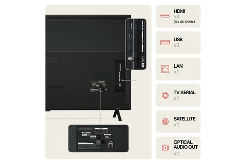 LG OLED B4 TV 4K 65" ATMOS Smart TVwebOS 165.1 cm (65") 4K Ultra HD Smart TV Wi-Fi Black 7