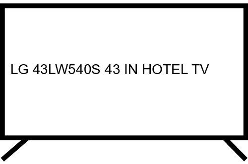LG 43LW540S 43 IN HOTEL TV 109.2 cm (43") Full HD Black