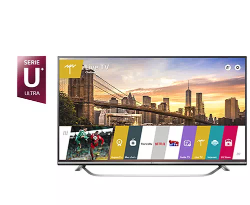 LG 43UF778V TV 109.2 cm (43") 4K Ultra HD Smart TV Wi-Fi Black, Stainless steel