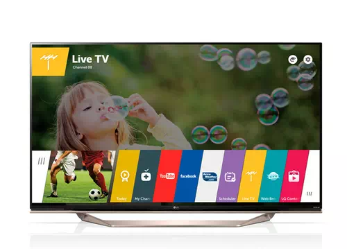 LG 49UF8567 TV 124,5 cm (49") 4K Ultra HD Smart TV Wifi Noir, Métallique