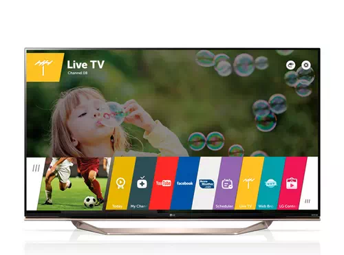 LG 55UF8567 TV 139,7 cm (55") 4K Ultra HD Smart TV Wifi Noir, Métallique