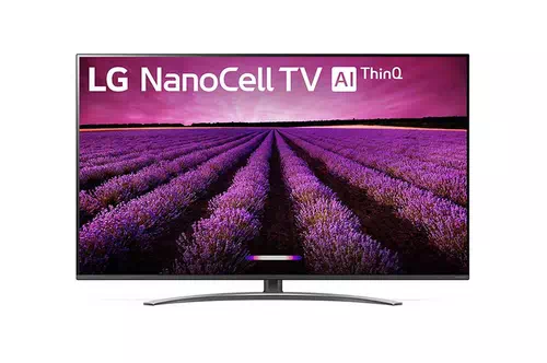 LG NanoCell 65SM8100AUA TV 163,8 cm (64.5") 4K Ultra HD Smart TV Wifi Noir, Acier inoxydable
