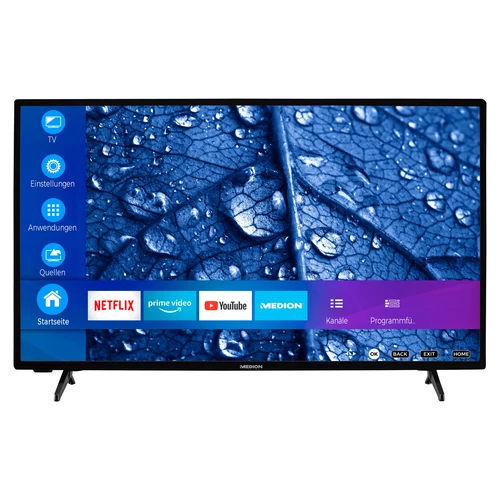MEDION Smart TV P14057 - 40" (100,3 cm) - Full HD - HDR - Netflix - WiFi - Amazon Prime Video - 2x USB - 3x HDMI - Noir 0