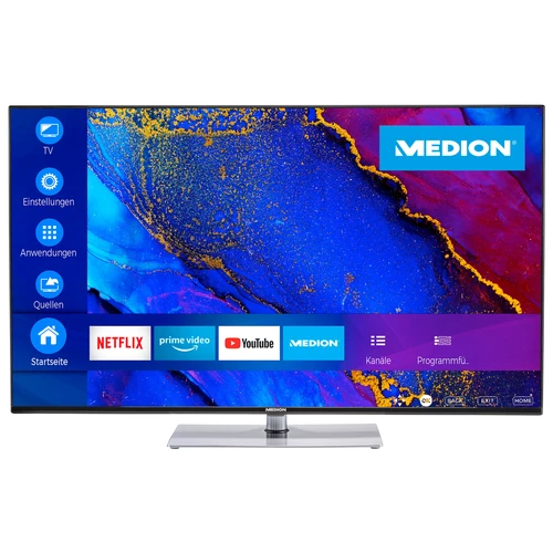 MEDION X14399 - Smart TV - LCD 4K UHD - 43" (108 cm) - HDR - Dolby Vision - Bluetooth - DTS HD - Dolby Atmos - 3x HDMI - 2x USB 0