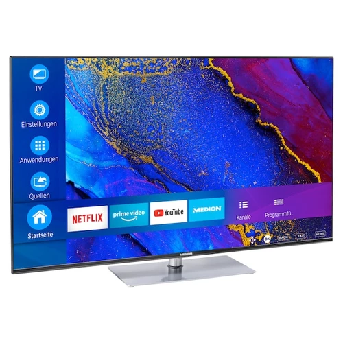 MEDION Smart-TV LIFE® X15061 | écran Ultra HD 125,7 cm (50 '') | HDR, Dolby Vision ™ | micro-gradation | MEMC, PVR ready | Netflix | Amazon Prime Vide 0