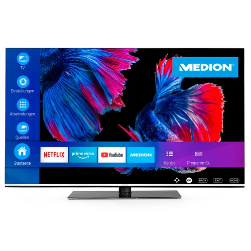 MEDION LIFE X15564 OLED Smart-TV, 138,8 cm (55 pouces) Ultra HD Display, HDR, Dolby Vision, Dolby Atmos, Micro Dimming, MEMC, 100 Hz, PVR ready, Netfl 0