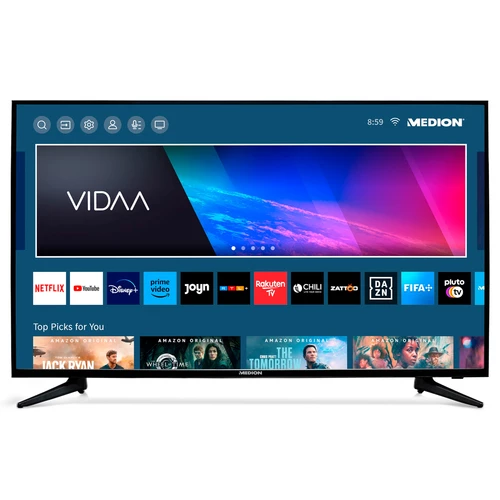 MEDION LIFE X15588 139,7 cm (55") 4K Ultra HD Smart TV Wifi Noir 0