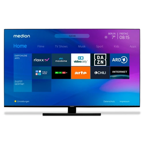 MEDION LIFE X15528 139,7 cm (55") 4K Ultra HD Smart TV Wifi Negro 350 cd / m² 9