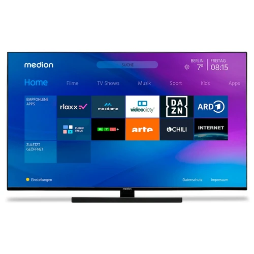 MEDION LIFE X14323 109,2 cm (43") 4K Ultra HD Smart TV Wifi Negro 330 cd / m² 10