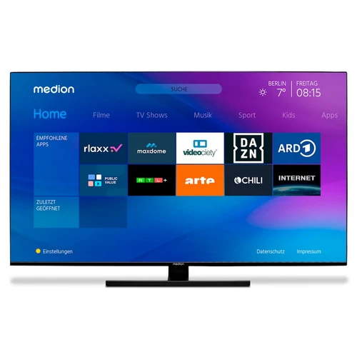 MEDION LIFE X16521 165,1 cm (65") 4K Ultra HD Smart TV Wifi Negro 350 cd / m² 10