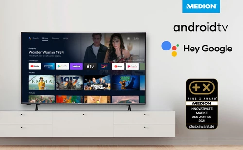 MEDION LIFE X16526 Android TV, 163,9 cm (65 pouces) Ultra HD Smart TV,, HDR, Dolby Vision Micro Dimming,, prêt pour le PVR, Netflix, Amazon Prime Vide 11