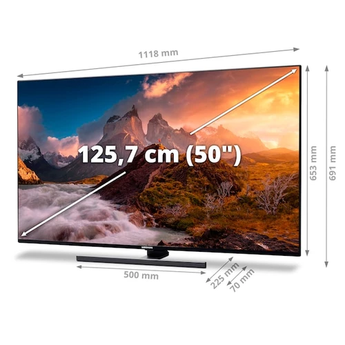 MEDION LIFE X15048 127 cm (50") 4K Ultra HD Smart TV Wifi Noir 15