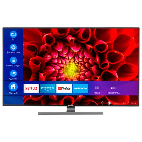 MEDION LIFE S14305 Smart-TV, 108 cm (43 pouces), Ultra HD Display, HDR, Dolby Vision, Micro Dimming, MEMC, PVR ready, Netflix, Amazon Prime Video, Blu 1