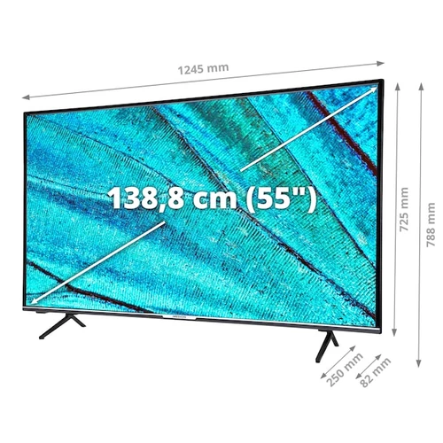MEDION LIFE X15598 138,7 cm (54.6") 4K Ultra HD Smart TV Wifi Noir 1