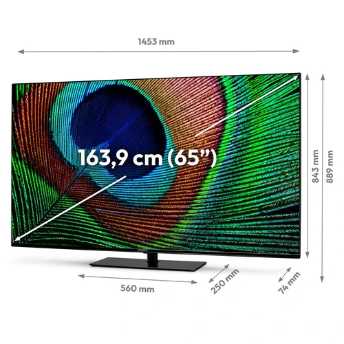 MEDION LIFE X16520 165.1 cm (65") 4K Ultra HD Smart TV Wi-Fi Black 350 cd/m² 1