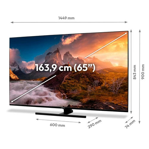 MEDION LIFE X16521 165.1 cm (65") 4K Ultra HD Smart TV Wi-Fi Black 350 cd/m² 1