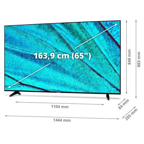 MEDION LIFE X16583 165.1 cm (65") 4K Ultra HD Smart TV Black 1