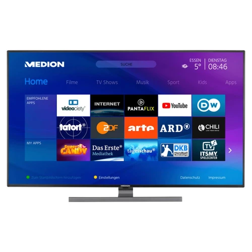 MEDION LIFE S14310 Smart-TV | 108 cm (43 pouces) Ultra HD Display | HDR | Dolby Vision | WCG | Micro Dimming | MEMC | PVR ready | Netflix | Amazon Pri 2