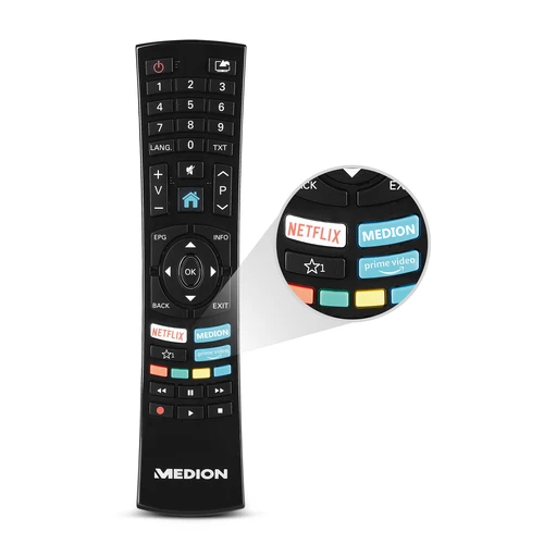 MEDION LIFE P14026 Smart TV | 39'' pouces | Ecran HD | DTS | PVR | Bluetooth | Netflix | Amazon Prime Video 7
