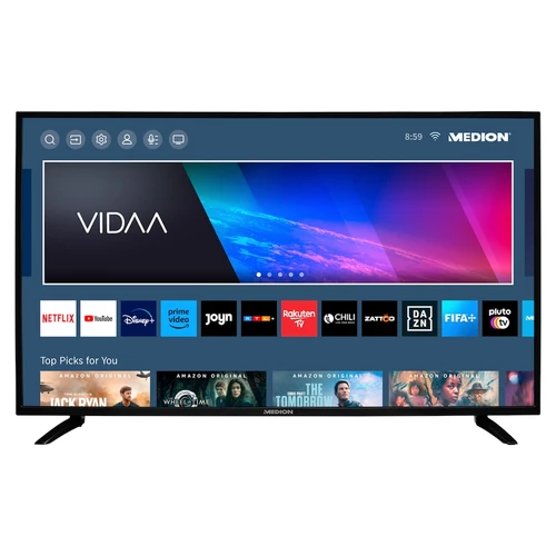 MEDION X14315 - Smart TV - LCD 4K Ultra HD - 43" (108 cm) - HDR - Bluetooth - 3x HDMI - 2x USB