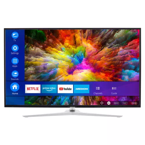 MEDION LIFE® X15031 Android TV | 125,7 cm (50 pouces) Ultra HD Smart-TV | HDR | Micro Dimming | Prêt pour PVR | Netflix | Amazon Prime Video | Bluetoo