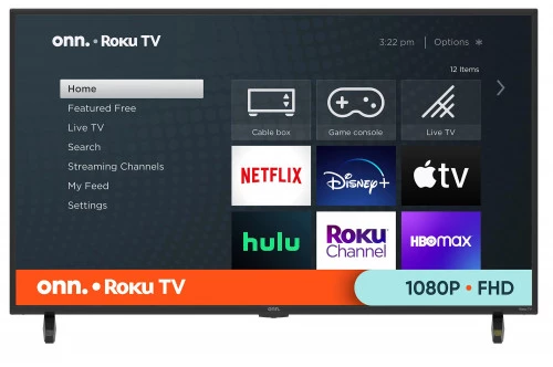 onn. 43” Class FHD (1080P) LED Roku Smart TV (100069992)