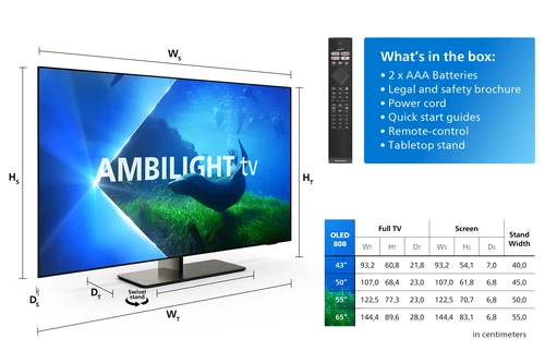 Philips 65OLED808/12 TV 165.1 cm (65") 4K Ultra HD Smart TV Wi-Fi Grey, Metallic 1
