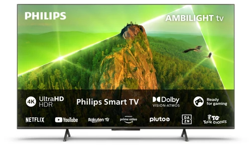 Philips 8100 series 70PUS8108/12 AMBILIGHT tv, Ultra HD LED, black, Smart TV, Pixel Precise Ultra HD, HDR(10+), Dolby Atmos/Vision 177.8 cm (70") 4K Ultra HD Wi-Fi 4